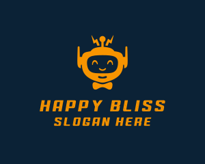 Happy Media Robot  logo design