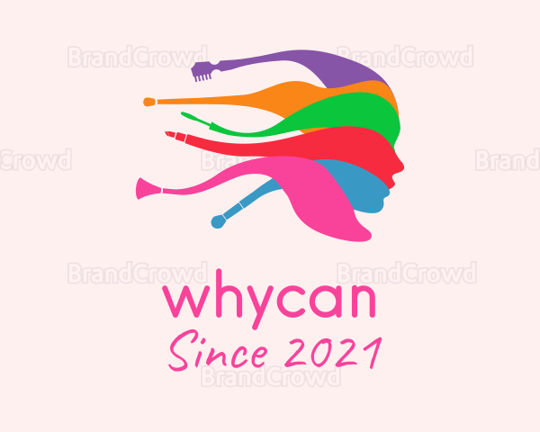 Colorful Female Salon Logo