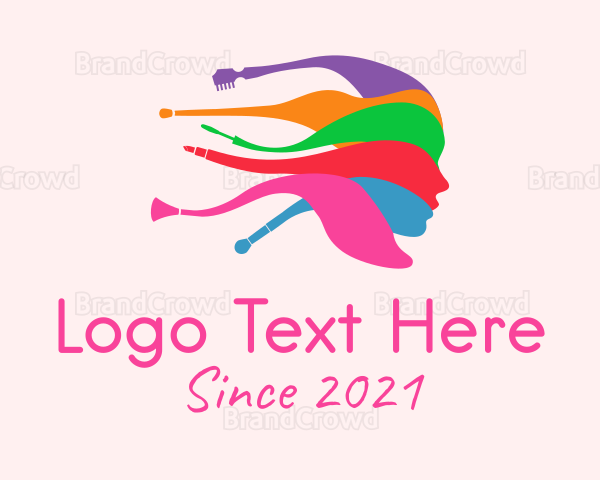 Colorful Female Salon Logo