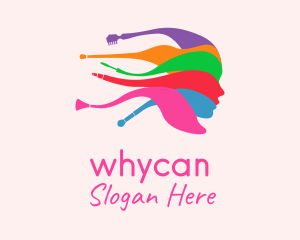 Colorful Female Salon  Logo