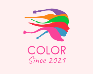 Colorful Female Salon  logo design