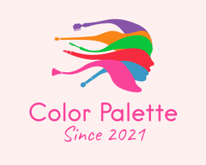 Colorful Female Salon  logo design