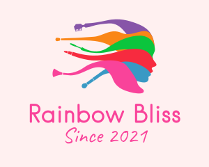 Lgbtq - Colorful Female Salon logo design