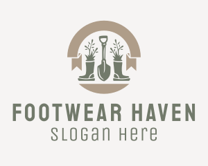 Boots - Boots Shovel Gardening logo design