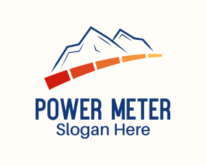 Meter - Mountain Power Meter logo design