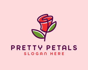 Rose Flower Boutique logo design