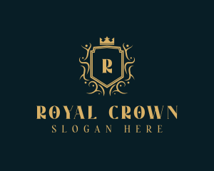 Royal Event Planner Shield logo design