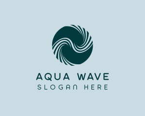 Biotech Science Waves logo design