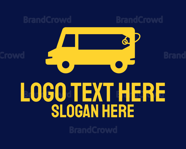 Yellow Van Vehicle Logo