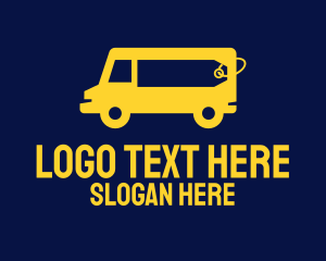 Car - Yellow Van Vehicle logo design