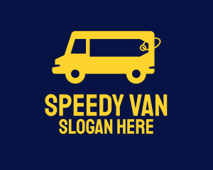 Van - Yellow Van Vehicle logo design