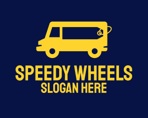 Van - Yellow Van Vehicle logo design