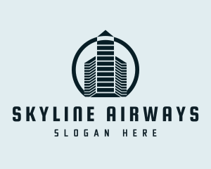 Construction Skyscraper Realty logo design