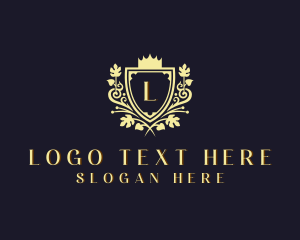 Regal - Crown Shield Monarchy logo design