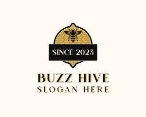 Bee - Bee Natural Honeycomb logo design