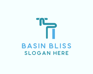 Blue Tap Faucet  logo design