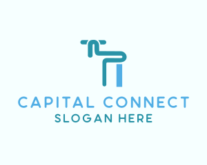 Blue Tap Faucet  logo design