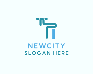 Blue Tap Faucet  logo design