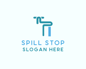 Blue Tap Faucet  logo design