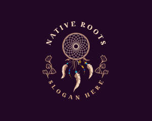 Native - Native Dream Catcher Decoration logo design