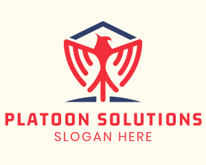 Platoon - Hawk Shield Security logo design