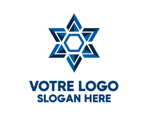 Commercial - Geometric Star Of David logo design