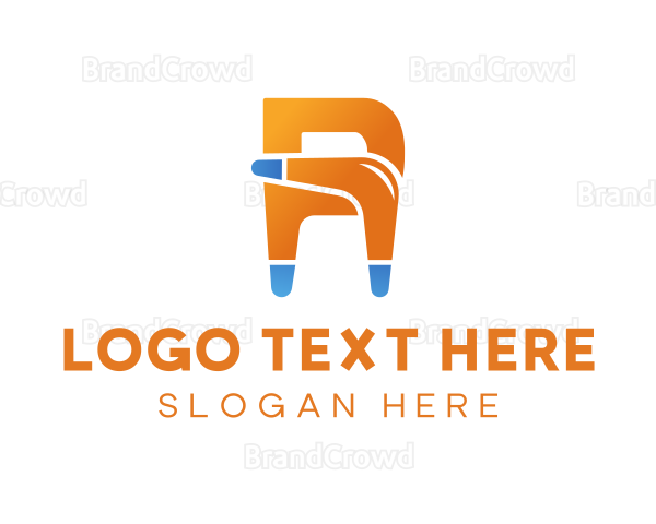 Boomerang Letter R Logo
