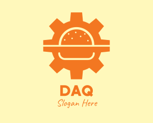 Negative Space - Burger Gear Restaurant logo design