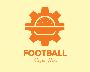 Orange - Burger Gear Restaurant logo design
