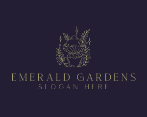 Garden Herbal Shrooms logo design