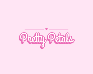 Girly - Girly Heart Script logo design