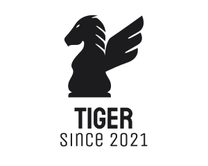Chess Master - Winged Chess Horse logo design
