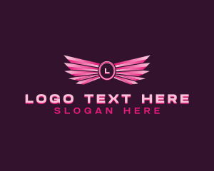 Heaven - Wings Angelic Wellness logo design