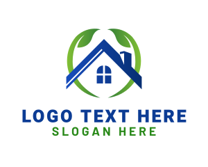 Renovation - House Leaf Real Estate logo design