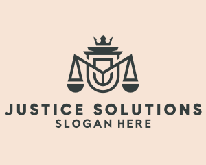 Judicial - Royal Judicial Crest logo design