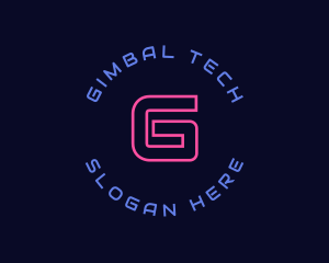 Neon Cyber Tech logo design