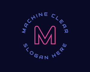 Startup - Neon Cyber Tech logo design