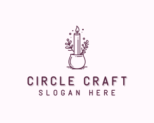 Candle Holder Decoration logo design