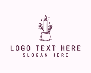 Decor - Candle Holder Decoration logo design