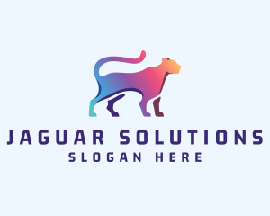 Jaguar - Gradient Wild Jaguar logo design