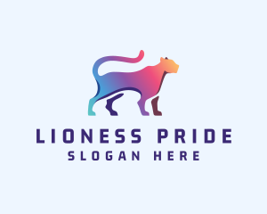 Lioness - Gradient Wild Jaguar logo design