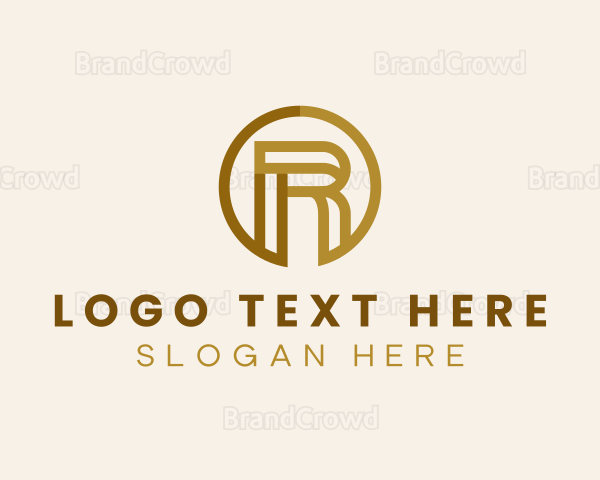 Digital Advertising Letter R Logo