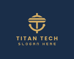 Crypto Technology Letter T logo design