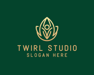 Gold Yoga Studio  logo design