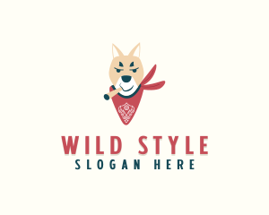 Bandana - Cigar Hip Hop Dog logo design