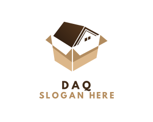 Storage - Brown House Box logo design