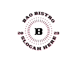 Rustic Hipster Bar Bistro logo design