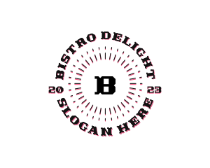 Rustic Hipster Bar Bistro logo design