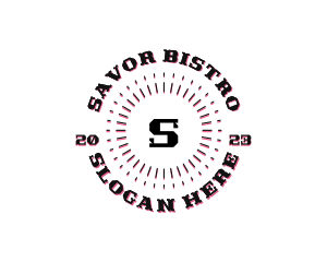 Rustic Hipster Bar Bistro logo design
