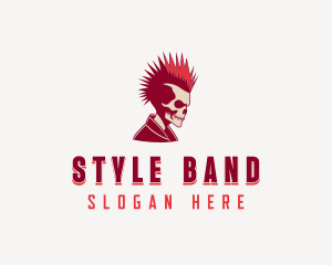 Skull Rock Band logo design